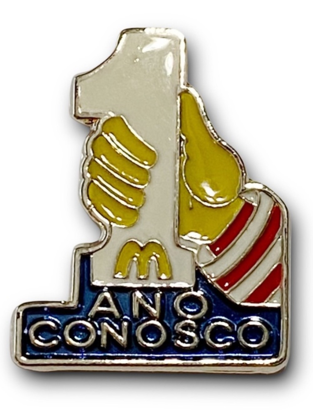 McDonald’s Pin 1 Ano Conosco Portugal Ronald 1 Year Service Award Lapel Pin